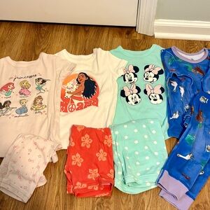 Baby Gap x Disney girls princess pajama bundle